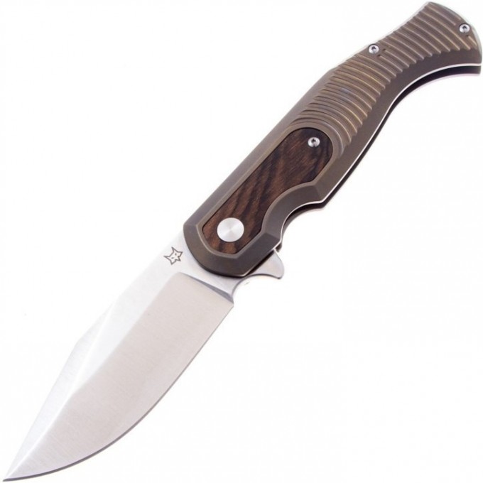 Нож FOX KNIVES FOX EAST WOOD TIGER BRONZE TI/ZEBRAWOOD FFX-524 TiZW Нож FOX KNIVES FOX EAST WOOD TIGER BRONZE TI/ZEBRAWOOD FFX-524 TiZW
