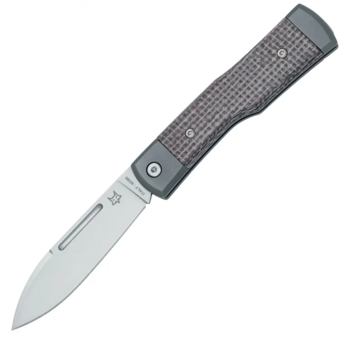 Нож складной FOX KNIVES GUNSTOCK титан/микарта FFX-558 BI